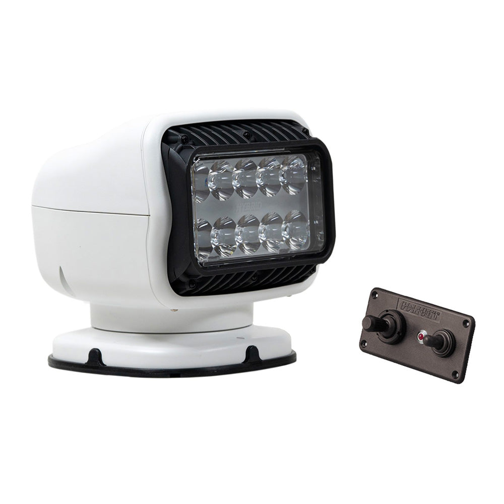 Golight GT Series LED Hybrid Light Permanent Mount w/Hardwired Dash Mount Remote - 12V - White - Deckhand Marine Supply