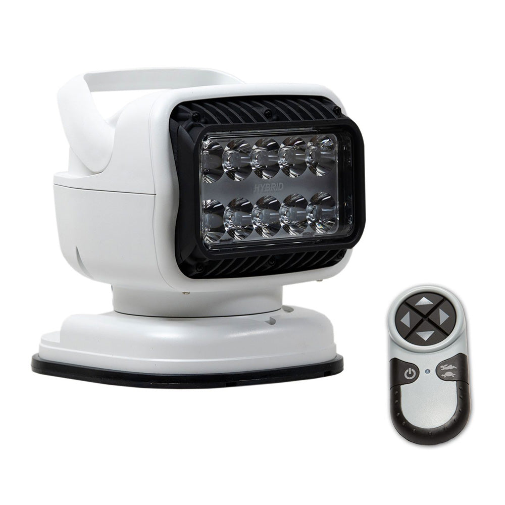 Golight GT Series LED Hybrid Portable Light w/Permanent Shoe Mount Handheld Wireless Remote - 12V - White - Deckhand Marine Supply