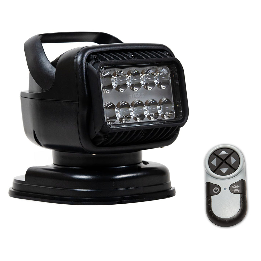 Golight GT Series LED Hybrid Portable Light w/Magnetic Shoe Mount Handheld Wireless Remote - 12V - Black - Deckhand Marine Supply