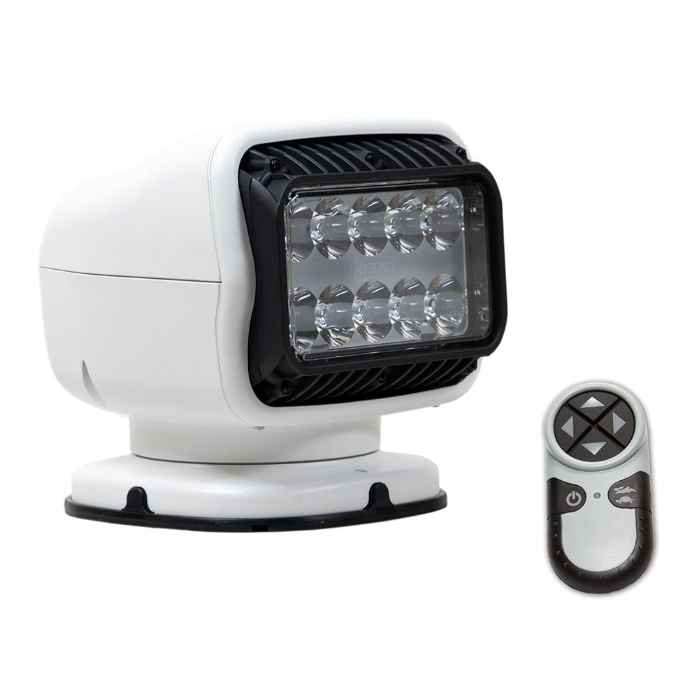Golight GT Series LED Hybrid Light Permanent Mount w/Handheld Wireless Remote - 12V - White - Deckhand Marine Supply