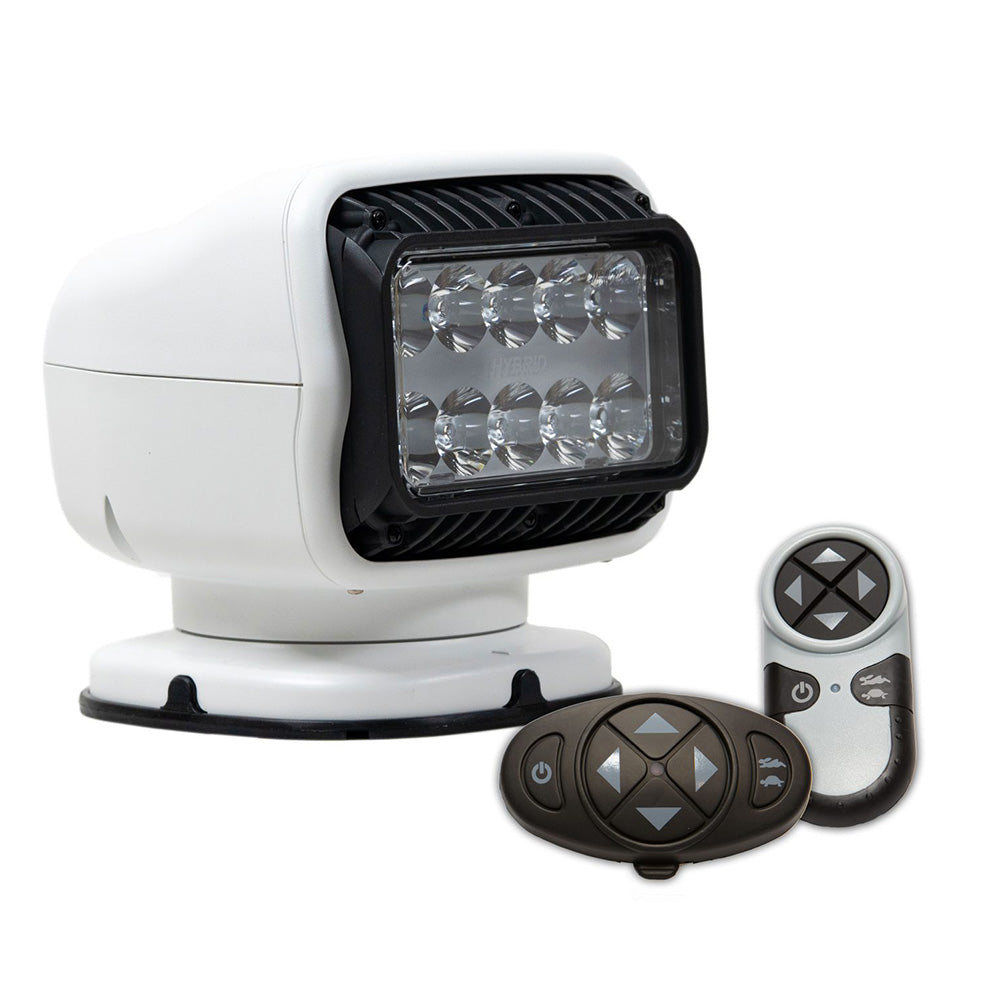 Golight GT Series LED Hybrid Light Permanent Mount w/Handheld  Wireless Dash Mount Remotes - 12V - White - Deckhand Marine Supply
