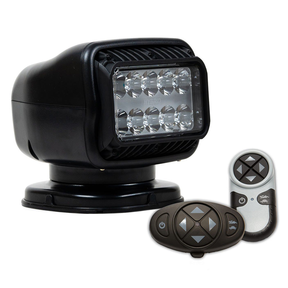 Golight GT Series LED Hybrid Light Permanent Mount w/Handheld  Wireless Dash Mount Remotes - 12V - Black - Deckhand Marine Supply