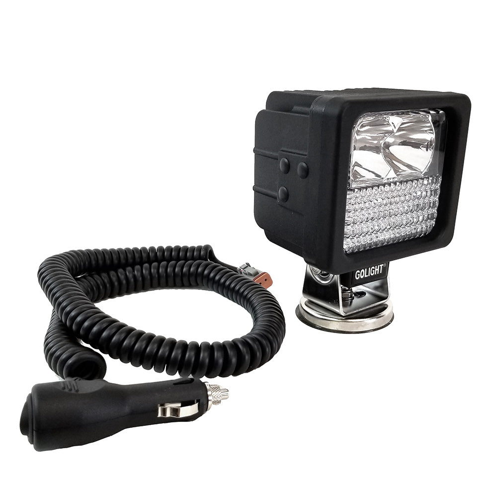 Golight GXL LED Hybrid Portable Work Light Series Magnetic Mount w/No Remote - 12V - Black - Deckhand Marine Supply