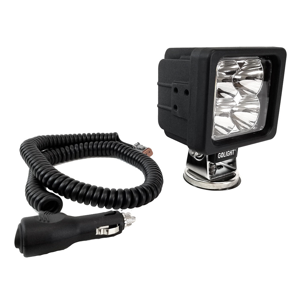 Golight GXL LED Work Light Series Portable Spot Light Magnetic Mount w/No Remote - 12V - Black - Deckhand Marine Supply