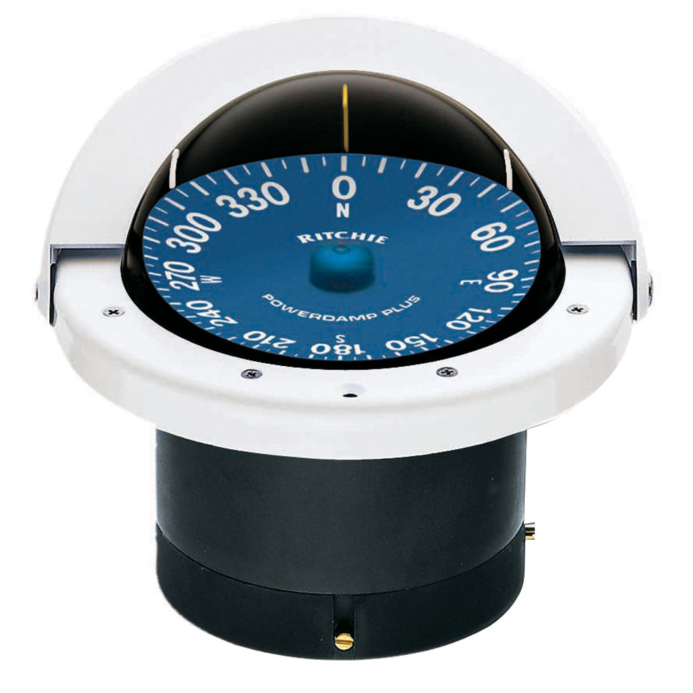 Ritchie SS-2000W SuperSport Compass - Flush Mount - White - Deckhand Marine Supply
