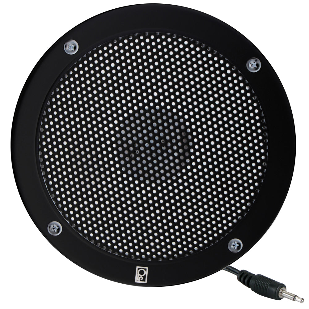 Poly-Planar MA-1000 5" VHF Extension Speaker - Black - Deckhand Marine Supply