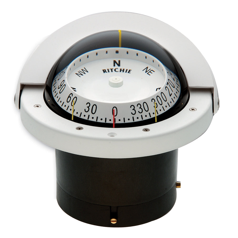 Ritchie FNW-203 Navigator Compass - Flush Mount - White - Deckhand Marine Supply