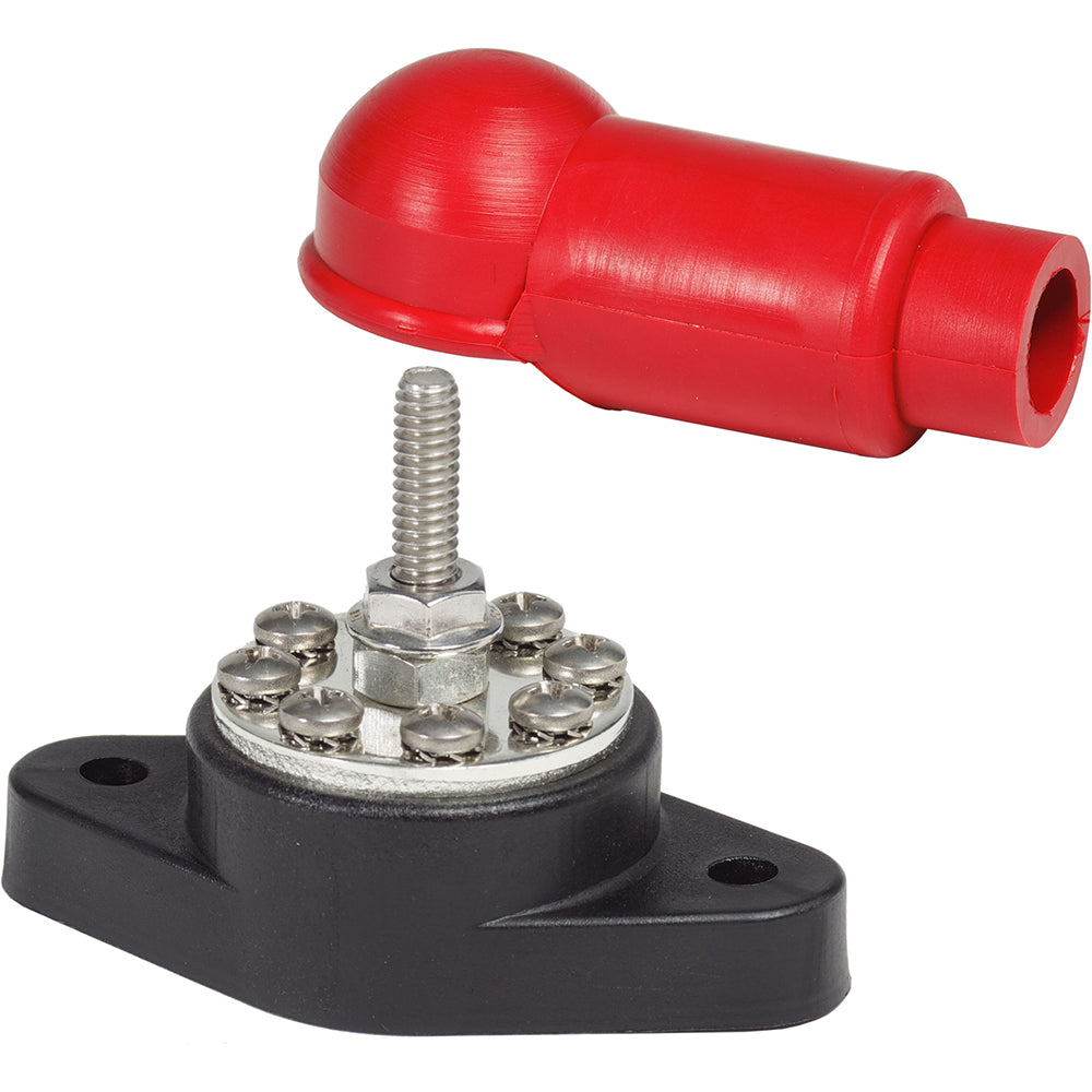 Blue Sea 2101 PowerPost Plus Cable Connector - 1/4" Stud - Deckhand Marine Supply