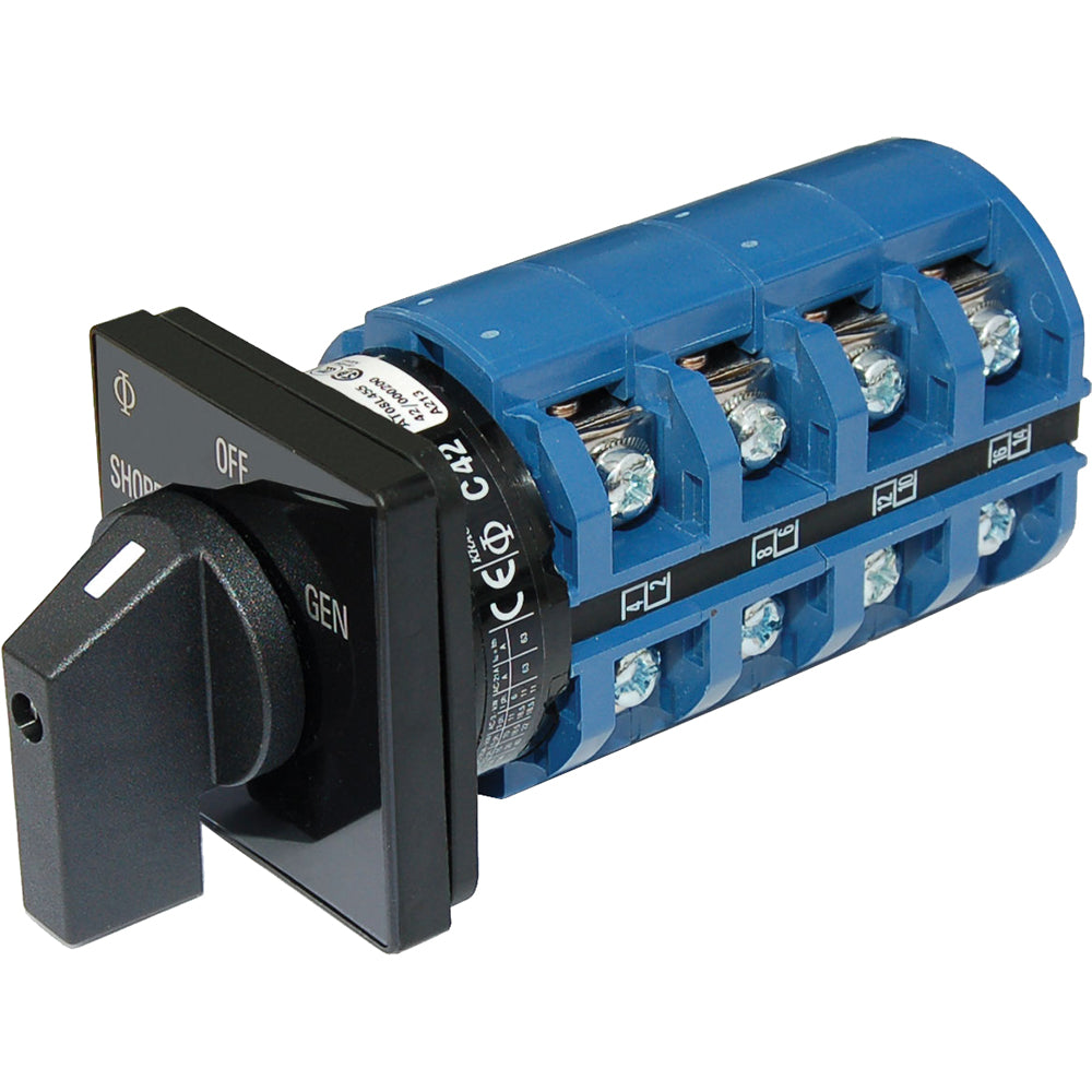 Blue Sea 9093 Switch AC 120 + 120/240VAC  OFF+2 Positions - Deckhand Marine Supply