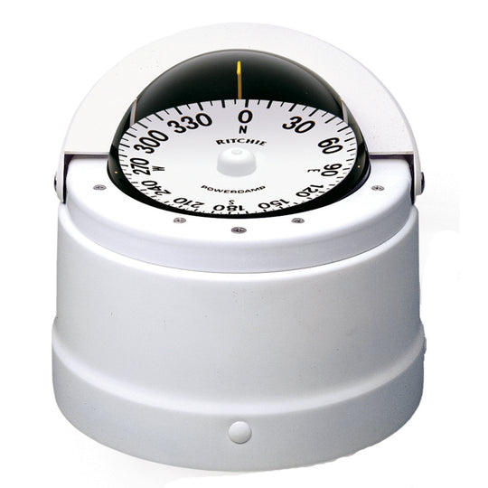 Ritchie DNW-200 Navigator Compass - Binnacle Mount - White - Deckhand Marine Supply