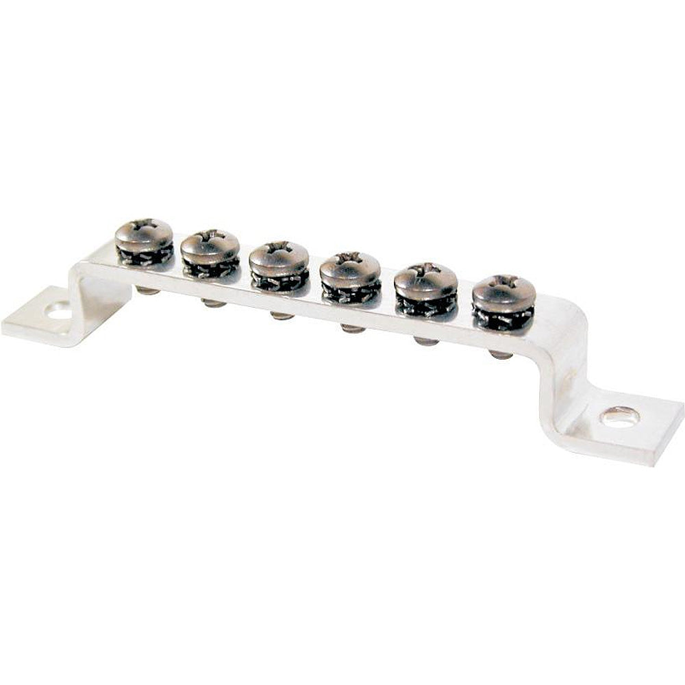 Blue Sea 2306 MiniBus 100AMP Common BusBar Grounding BusBar 6 x 8-32 Screw Terminal - Deckhand Marine Supply