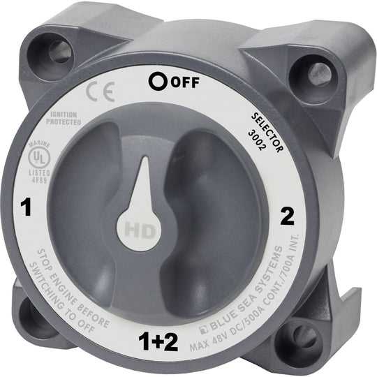 Blue Sea 3002 HD-Series Battery Switch Selector - Deckhand Marine Supply