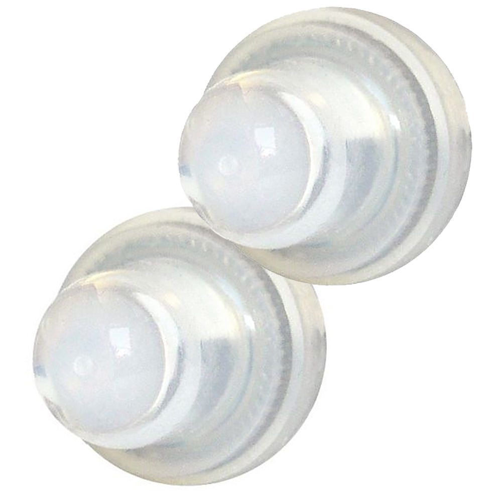 Blue Sea 4135 Push Button Reset Only Circuit Breaker Boot - Clear- 2-Pack - Deckhand Marine Supply