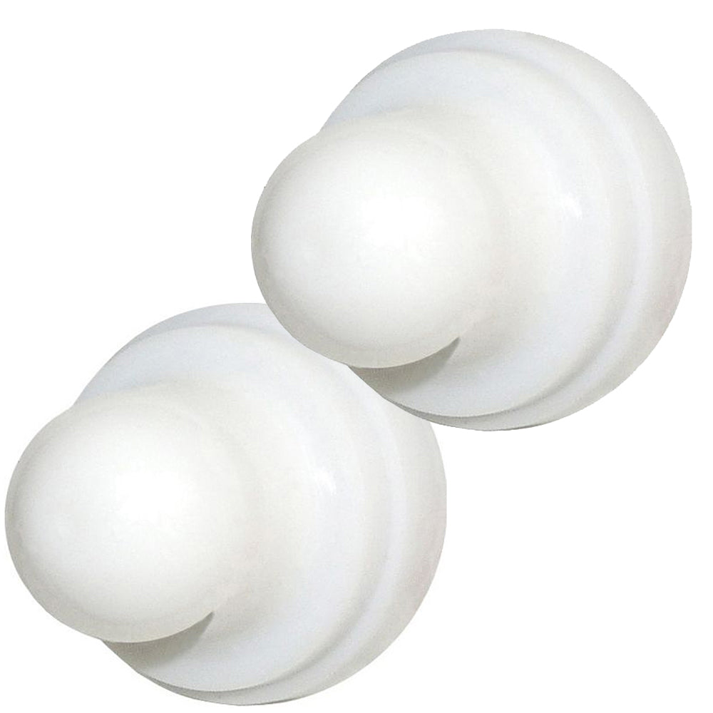 Blue Sea 4136 Push Button Reset Only Circuit Breaker Boot - White - 2-Pack - Deckhand Marine Supply