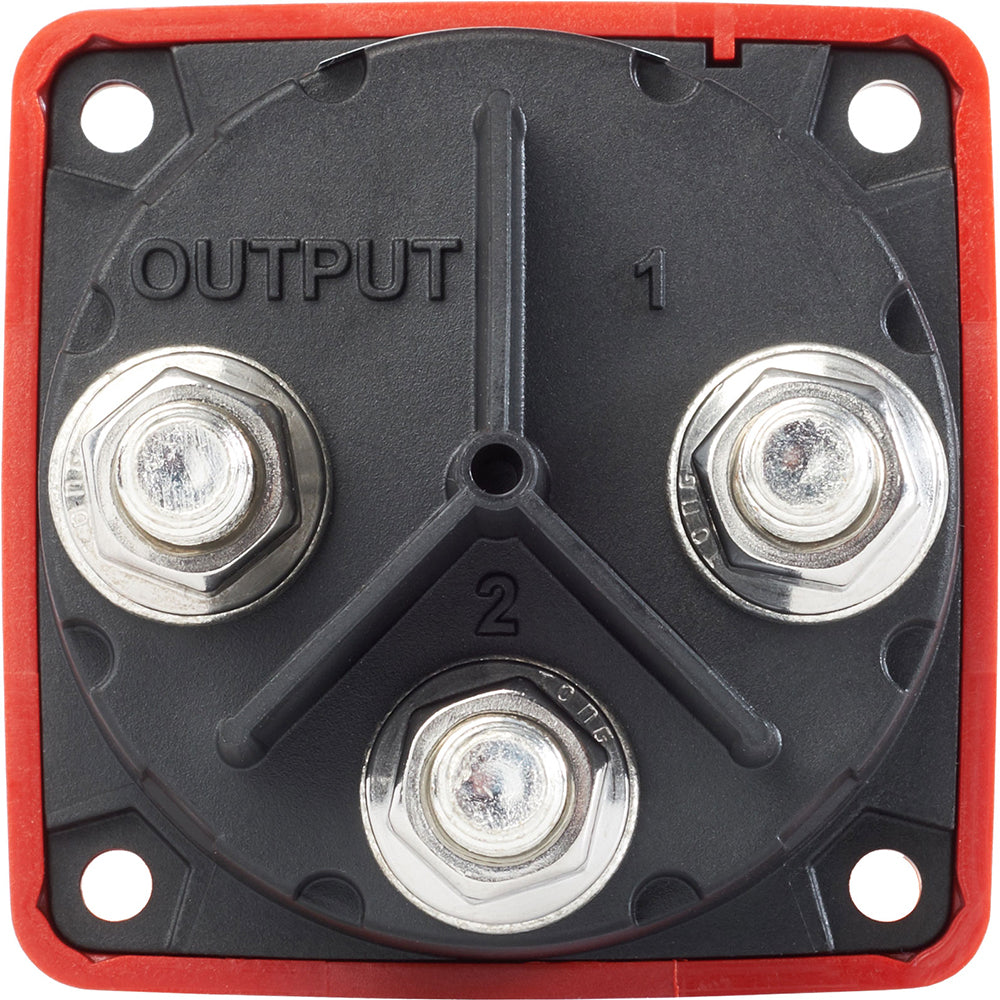 Blue Sea 6007 m-Series (Mini) Battery Switch Selector Four Position Red - Deckhand Marine Supply