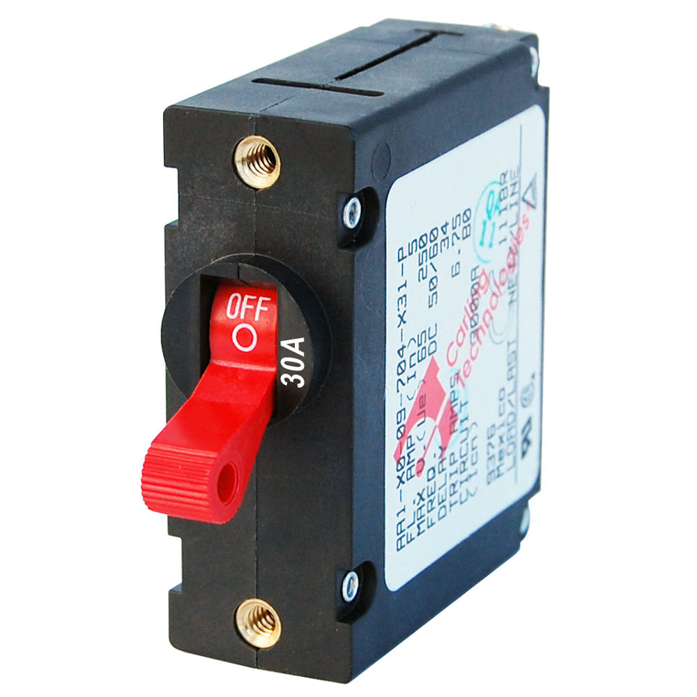 Blue Sea 7221 AC / DC Single Pole Magnetic World Circuit Breaker  -  30 Amp - Deckhand Marine Supply