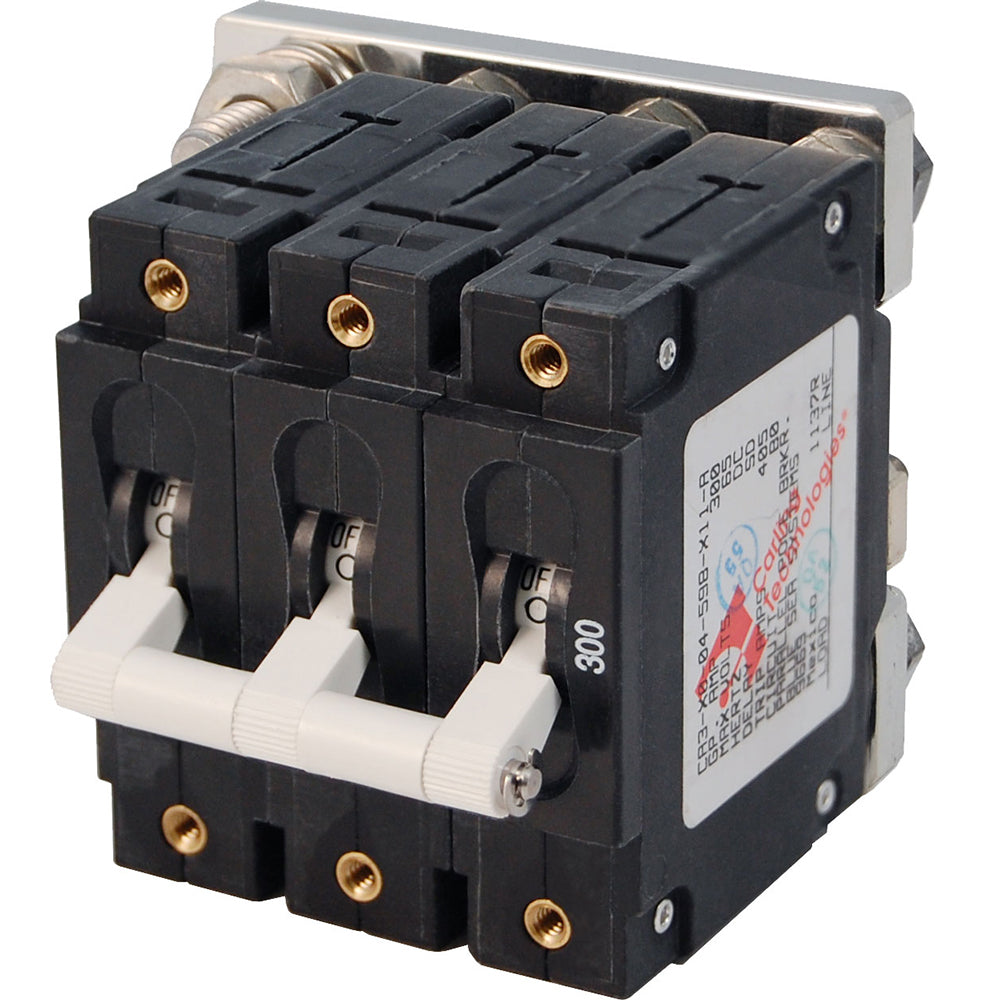 Blue Sea 7271 300A C-Series Triple Pole Toggle DC Circuit Breaker - Deckhand Marine Supply