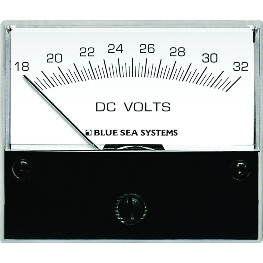 Blue Sea 8240 DC Analog Voltmeter - 2-3/4" Face, 18-32 Volts DC - Deckhand Marine Supply