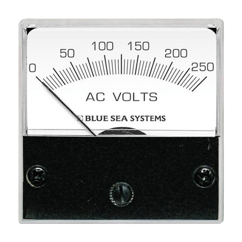 Blue Sea 8245 AC Analog Micro Voltmeter - 2" Face, 0-250 Volts AC - Deckhand Marine Supply