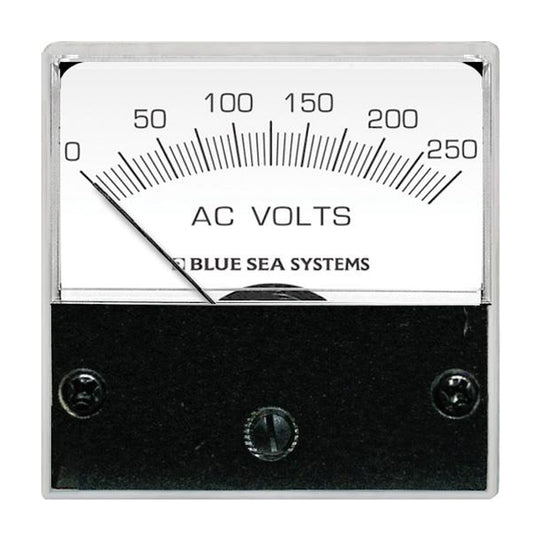 Blue Sea 8245 AC Analog Micro Voltmeter - 2" Face, 0-250 Volts AC - Deckhand Marine Supply