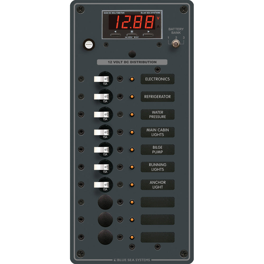 Blue Sea 8402 DC 10 Position w/Multi-Function Meter - Deckhand Marine Supply