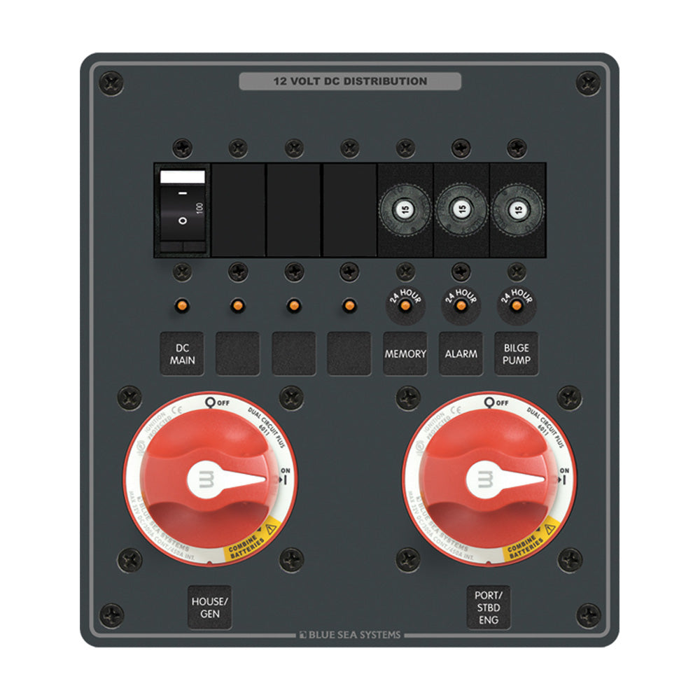Blue Sea 8689 m-Series Dual Circuit Plus 2 of PN 6011 - Deckhand Marine Supply
