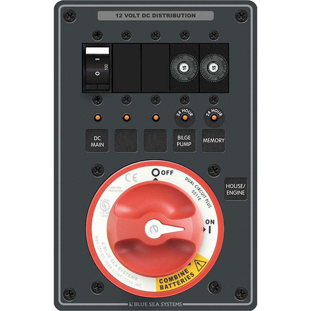 Blue Sea 8690 e-Series Dual Circuit Plus PN 5511e - Deckhand Marine Supply