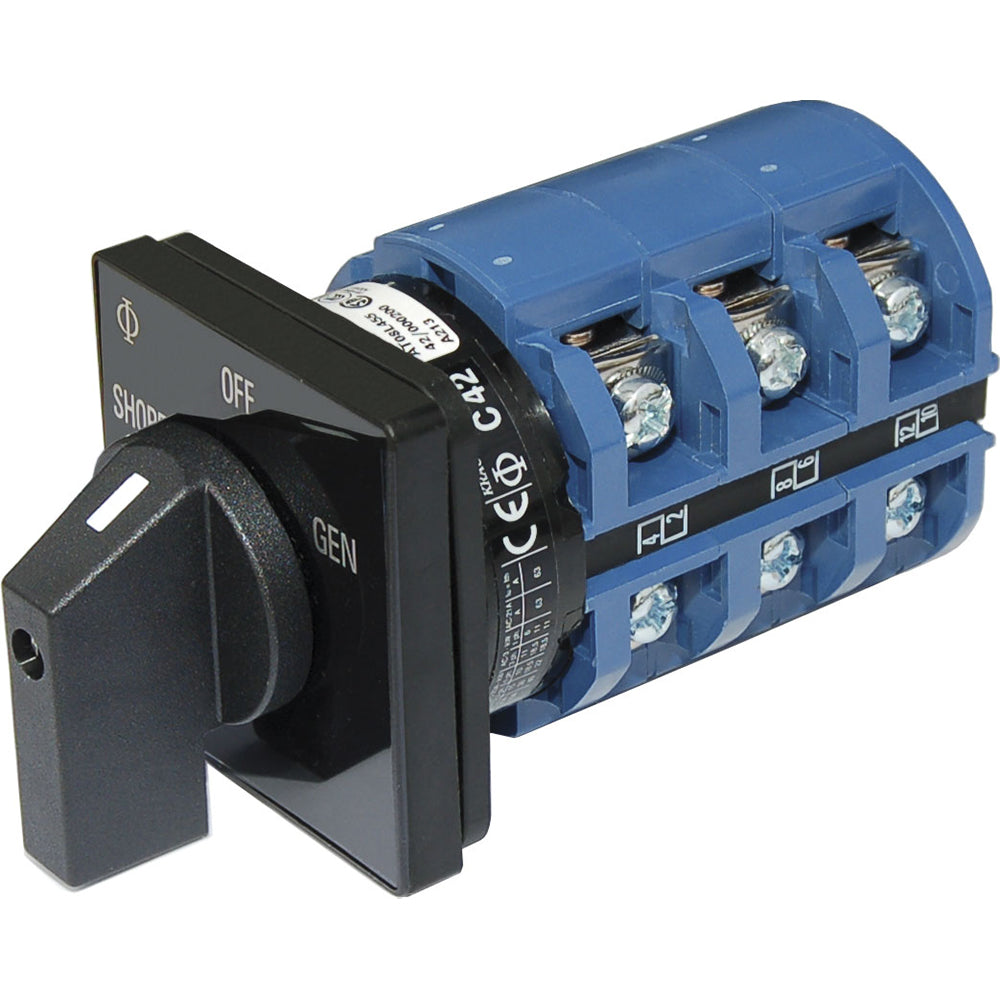 Blue Sea 9019 Switch, AC 240VAC 63A OFF +2 Positions - Deckhand Marine Supply