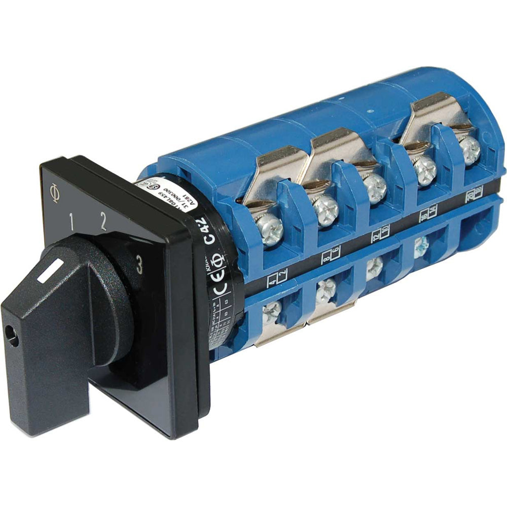 Blue Sea 9077 Switch, AC 240VAC 63A OFF +3 Positions - Deckhand Marine Supply