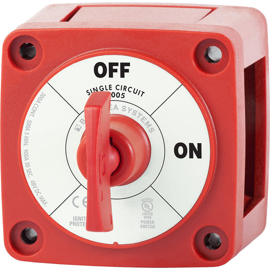 Blue Sea 6005 m-Series (Mini) Battery Switch Single Circuit ON/OFF - Deckhand Marine Supply