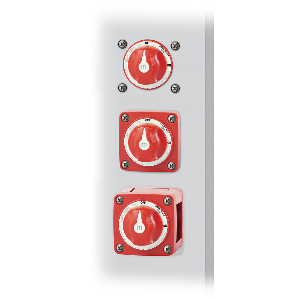 Blue Sea 6006 m-Series (Mini) Battery Switch Single Circuit ON/OFF Red - Deckhand Marine Supply