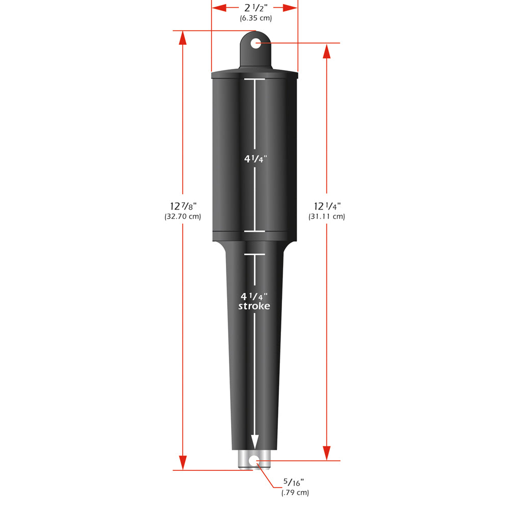 Lenco 102XD Extreme Duty Actuator - 12V - 4-1/4" Stroke - Deckhand Marine Supply