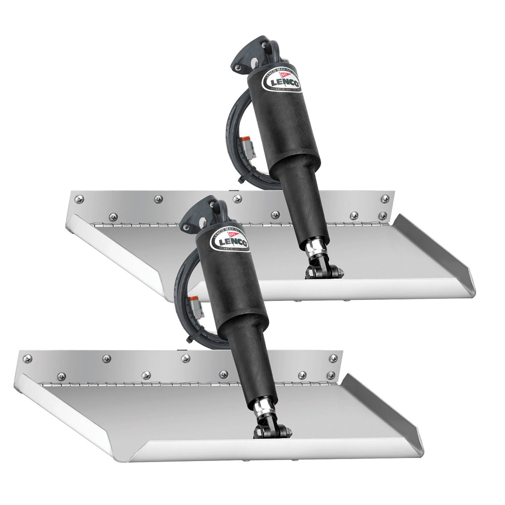 Lenco 12" x 9" Edgemount Trim Tab Kit w/LED Indicator Switch Kit 12V - Deckhand Marine Supply