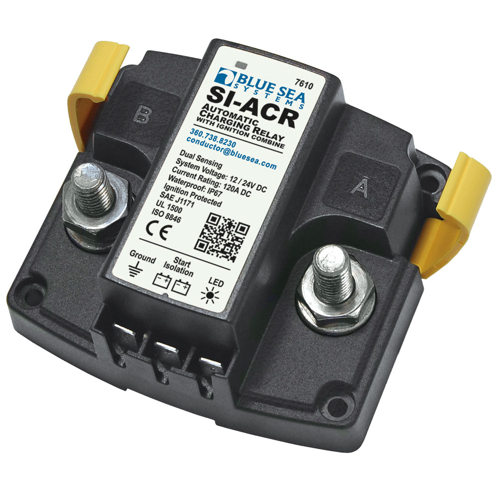 Blue Sea 7610 120 Amp SI-Series Automatic Charging Relay - Deckhand Marine Supply