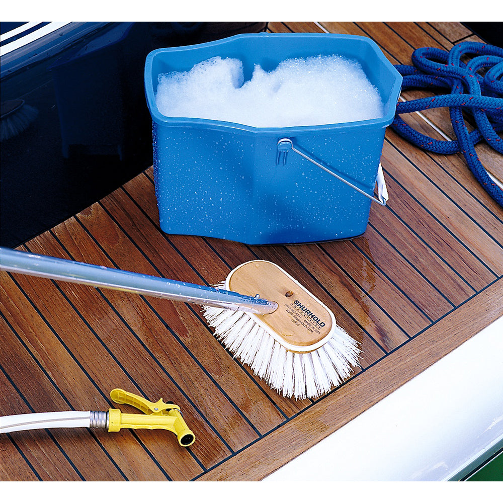 Shurhold 6" Polypropylene Stiff Bristle Deck Brush - Deckhand Marine Supply