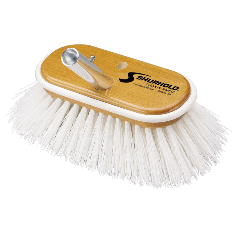 Shurhold 6" Polypropylene Stiff Bristle Deck Brush - Deckhand Marine Supply