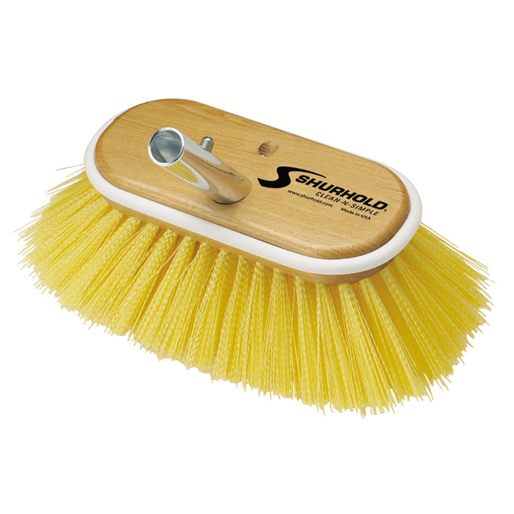 Shurhold 6" Polystyrene Medium Bristle Deck Brush - Deckhand Marine Supply