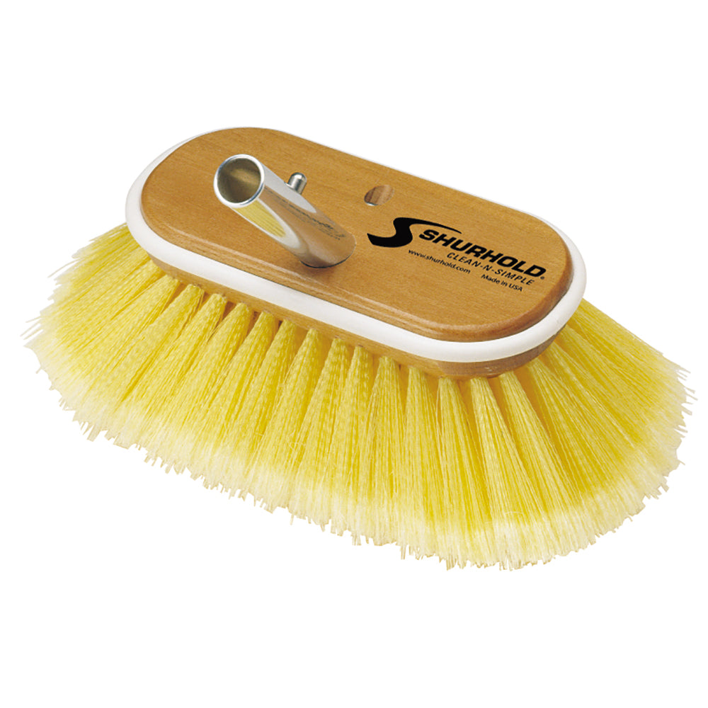 Shurhold 6" Polystyrene Soft Bristles Deck Brush - Deckhand Marine Supply