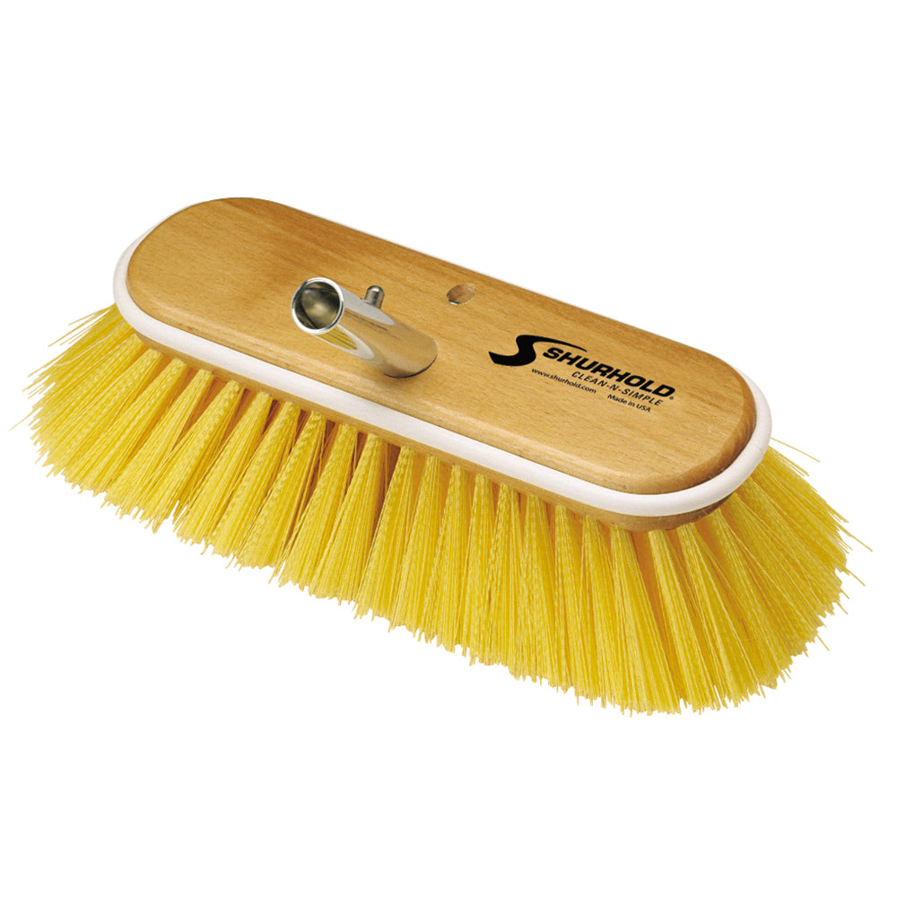 Shurhold 10" Polystyrene Medium Bristle Deck Brush - Deckhand Marine Supply