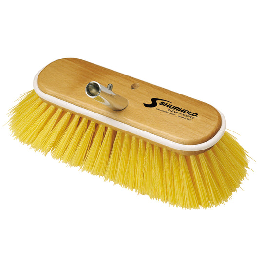 Shurhold 10" Polystyrene Medium Bristle Deck Brush - Deckhand Marine Supply