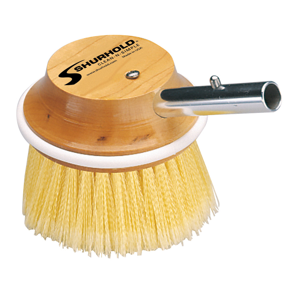 Shurhold 5" Round Polystyrene Soft Brush f/ Windows, Hulls, & Wheels - Deckhand Marine Supply