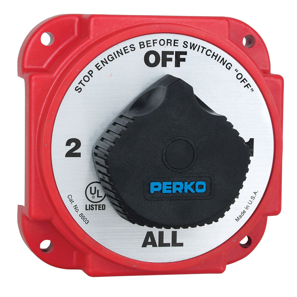 Perko Heavy Duty Battery Selector Switch w/Alternator Field Disconnect - Deckhand Marine Supply