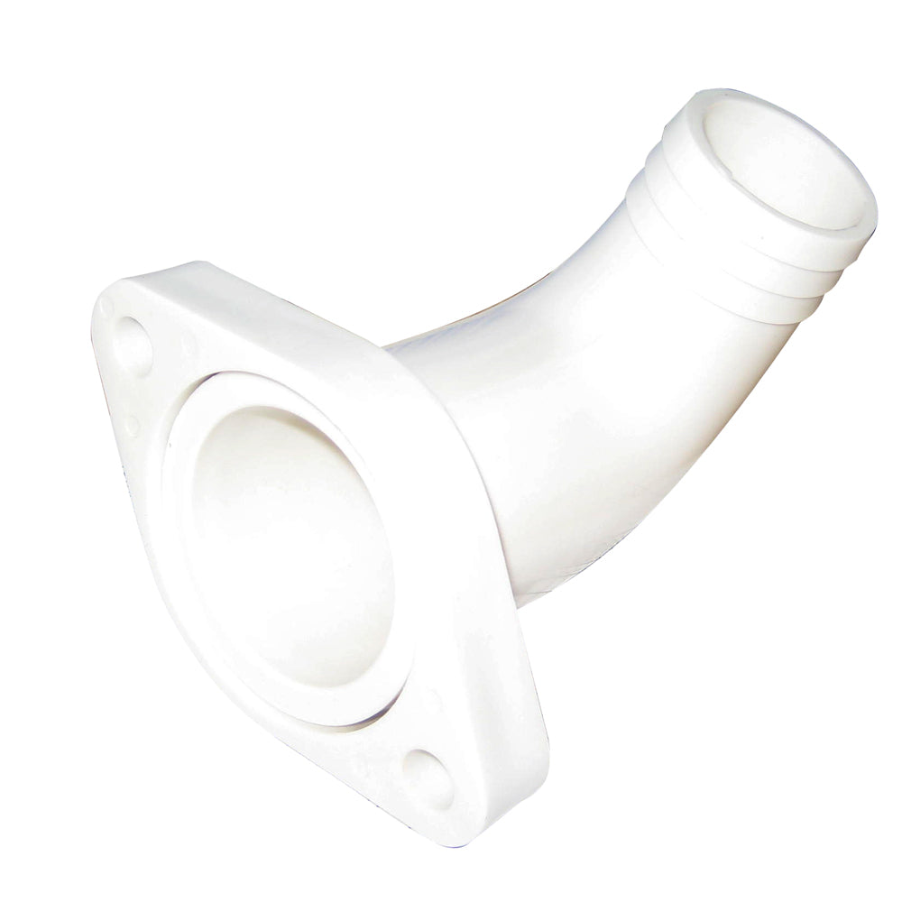 Raritan 90 Discharge Adapter w/Flange - Straight To 90 - Deckhand Marine Supply