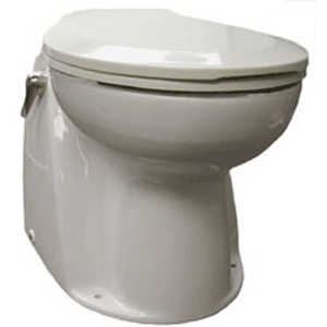 Raritan Atlantes Freedom w/Vortex-Vac - Household Style - White - Remote Intake Pump - Smart Toilet Control - 12v - Deckhand Marine Supply