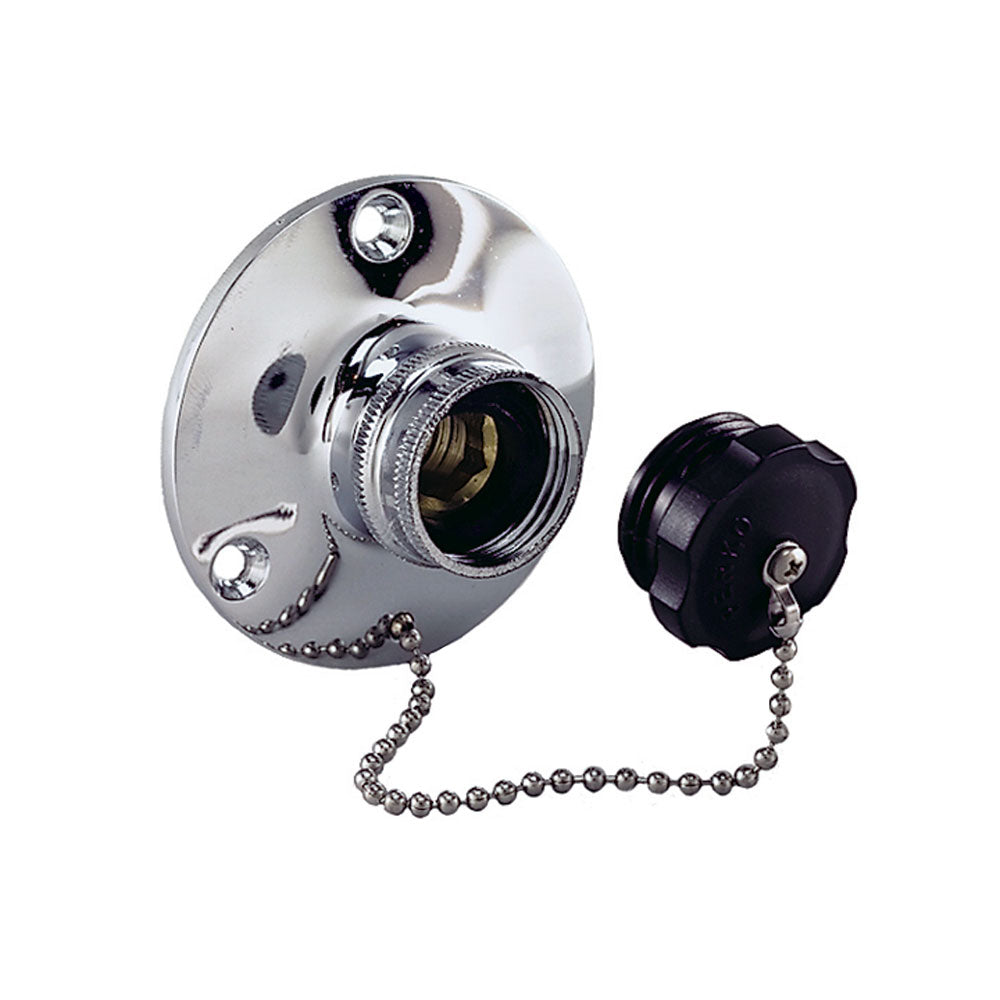 Perko Water Inlet Fitting w/Plug - Deckhand Marine Supply