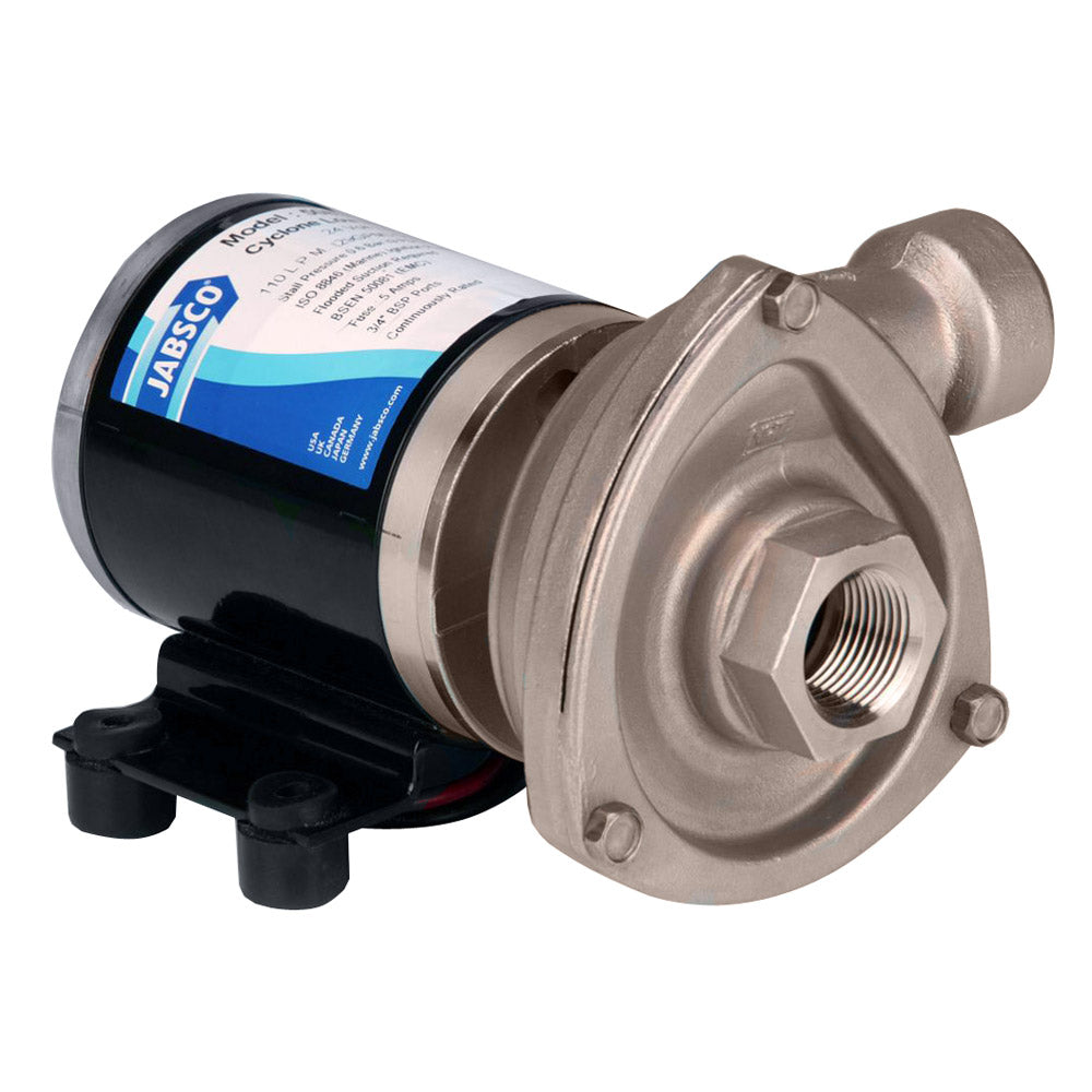 Jabsco Low Pressure Cyclon Centrifugal Pump - 12V - Deckhand Marine Supply