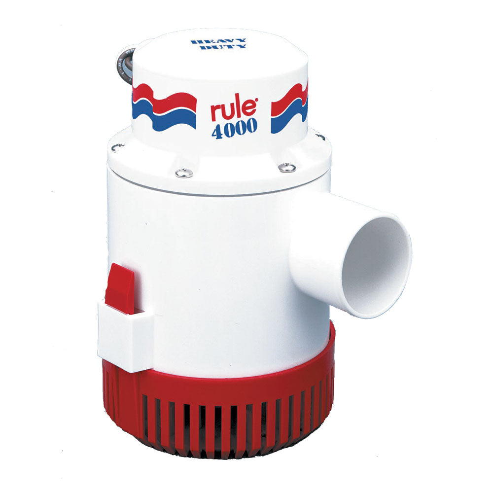 Rule 4000 Non-Automatic Bilge Pump - 12V - Deckhand Marine Supply