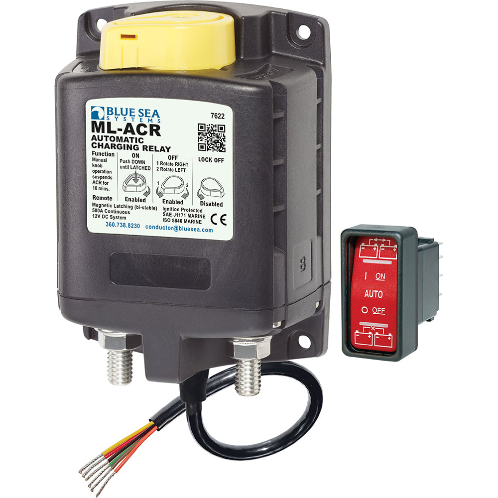 Blue Sea 7622 ML-Series Heavy Duty Automatic Charging Relay - Deckhand Marine Supply