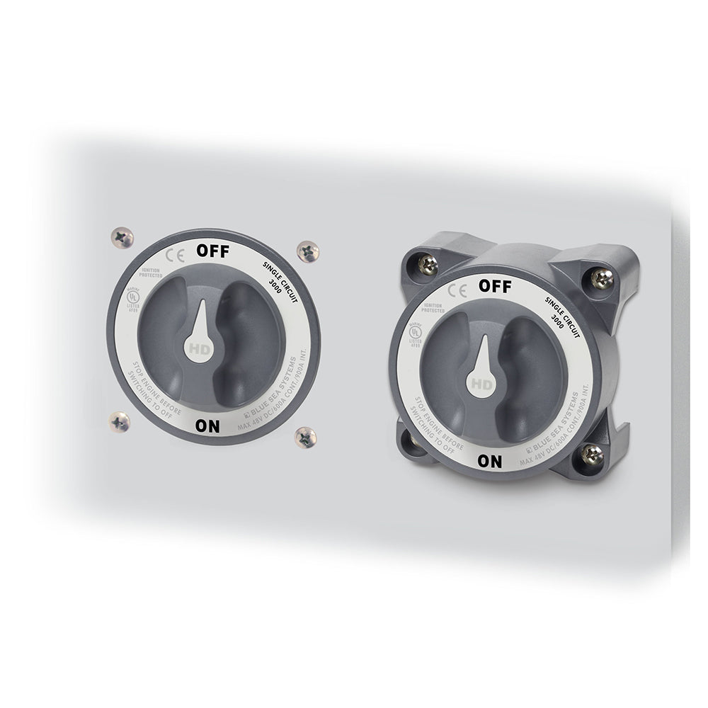 Blue Sea 11003 HD-Series Battery Switch w/Alternator Field Disconnect - 3-Position - Deckhand Marine Supply