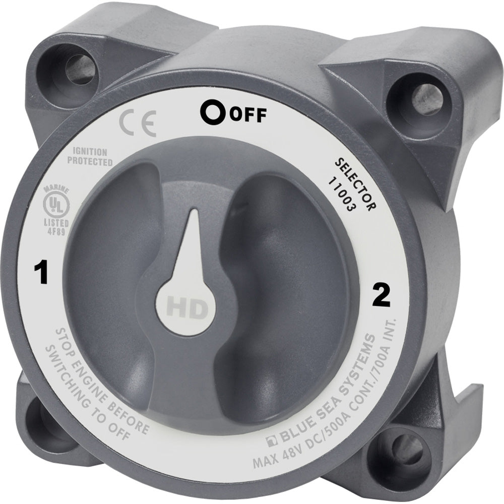 Blue Sea 11003 HD-Series Battery Switch w/Alternator Field Disconnect - 3-Position - Deckhand Marine Supply